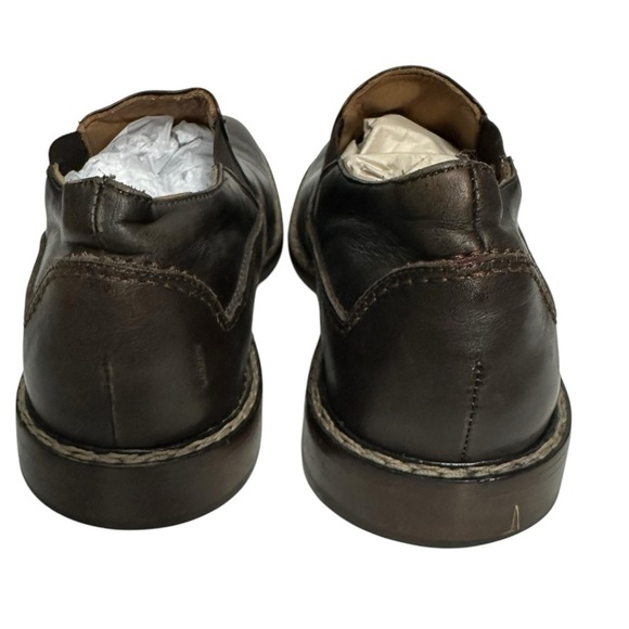 John Varvatos Leather Slip On Loafers Brown main image 7